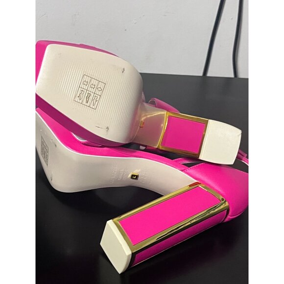 KAT MACONIE Missy Heels Platform Ankle Strap in Fuchsia size US 8 - Picture 9 of 13